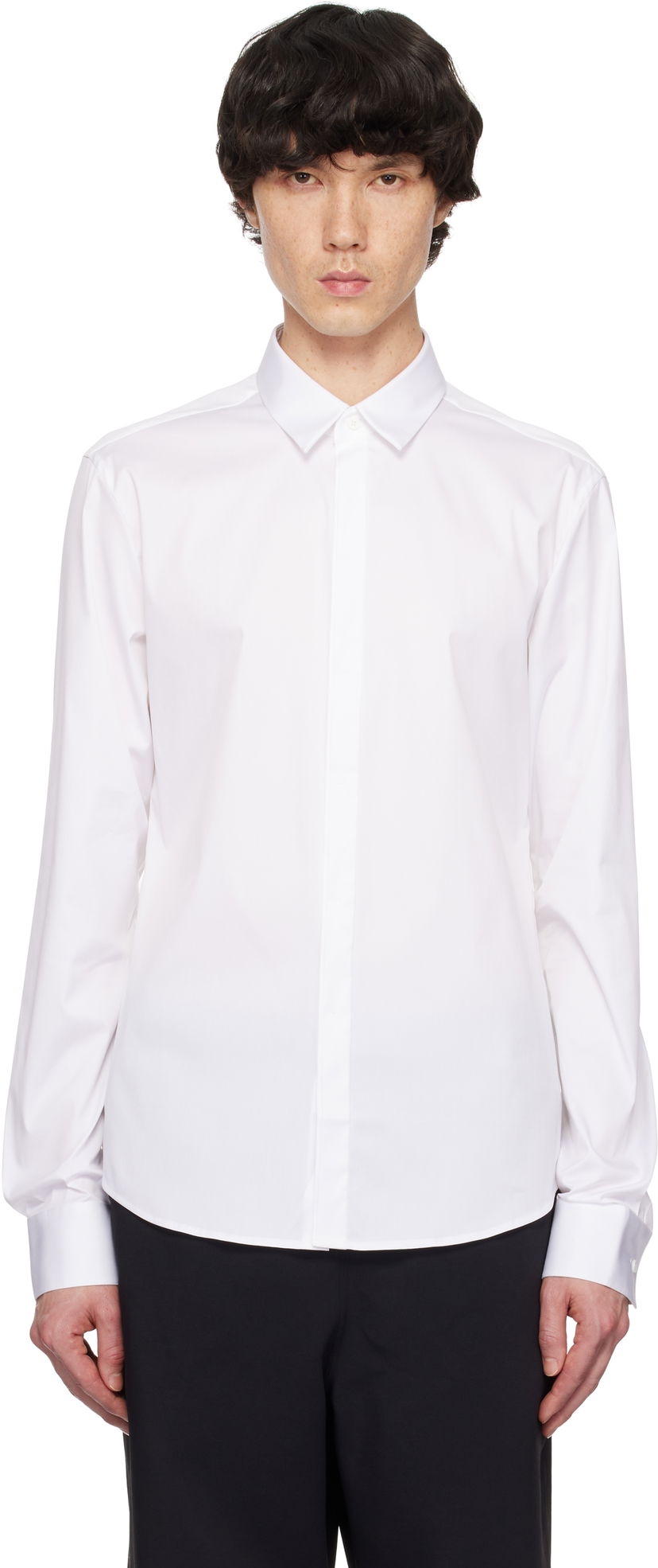 Paita WOOYOUNGMI WOOYOUNGMI Concealed Button Shirt Valkoinen | W251DS01