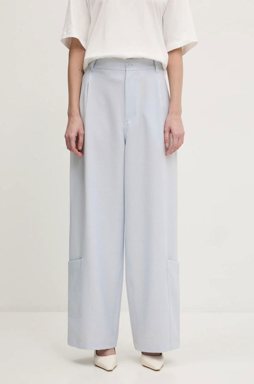 Housut Y-3 Y-3 Sport Uniform Wide Leg High Waist Pants Sininen | JM7801