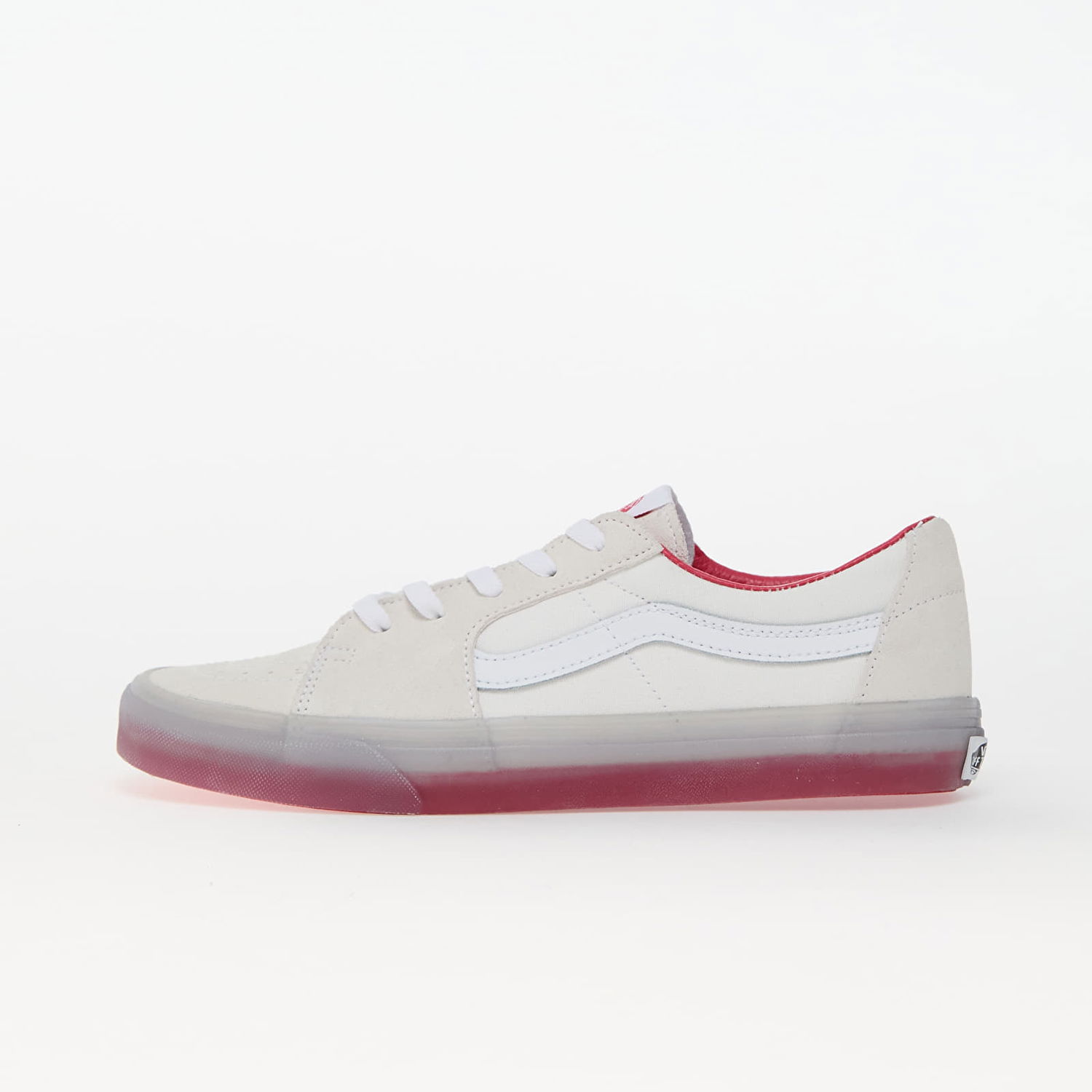 Tennarit ja kengät Vans Sk8-Low Translucent Sidewall White/ Red Valkoinen | VN0009QRYF91, 0