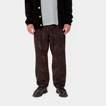Housut Carhartt WIP Flint Pant Paisley Print "Buckeye rinsed" Ruskea | I029443_1U6_02, 2