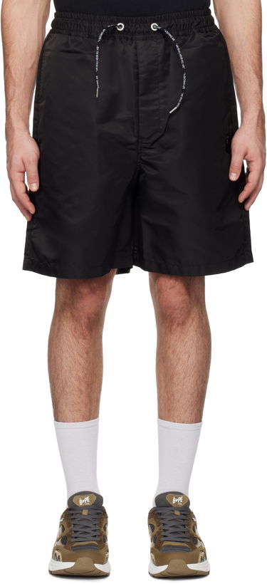 Shortsit BAPE Ape Head Nylon Shorts Musta | 001SPK801301M, 0