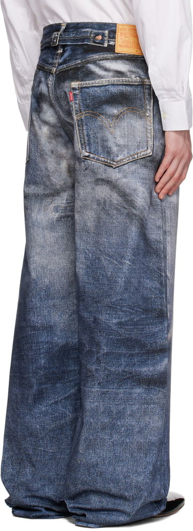 Jeans Junya Watanabe Junya Watanabe Levi's Edition Inkjet W Name Berberjin Jeans Sininen | WO-P905-100, 2