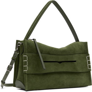 Olkalaukku JW Anderson JW Anderson Medium Loafer Suede Shoulder Bag Vihreä | HB0732-LA0364, 1