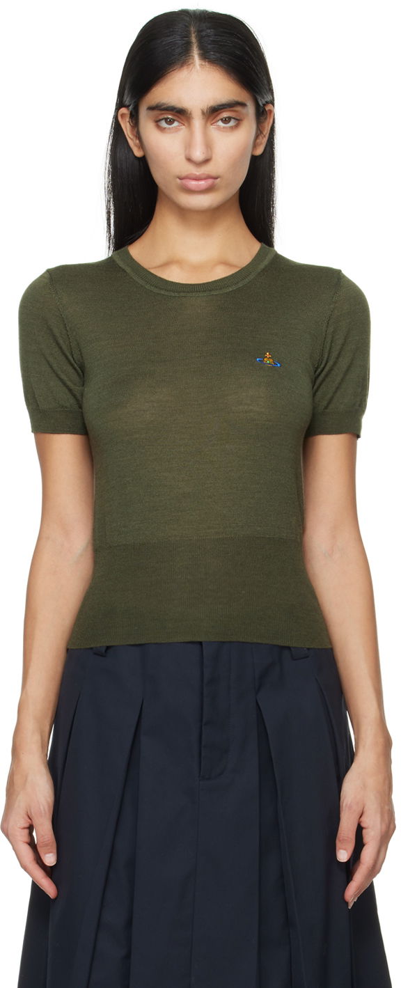 Villapaita Vivienne Westwood Bea Sweater Vihreä | 1803002Q-Y001A