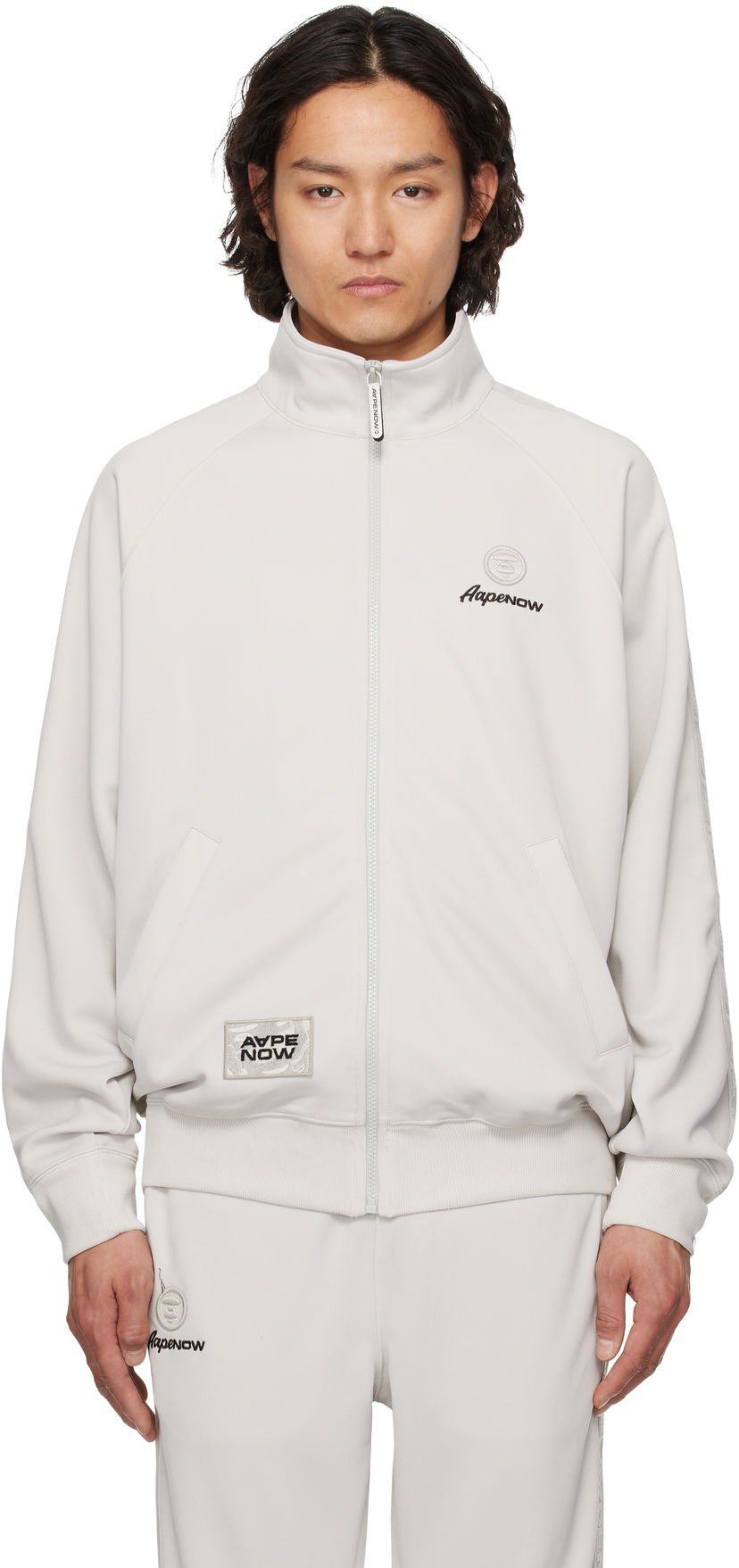 Verryttelypuku AAPE by A Bathing Ape AAPE by A Bathing Ape 'AAPE Now' Track Jacket Harmaa | AAPSWMC319XXNGYR