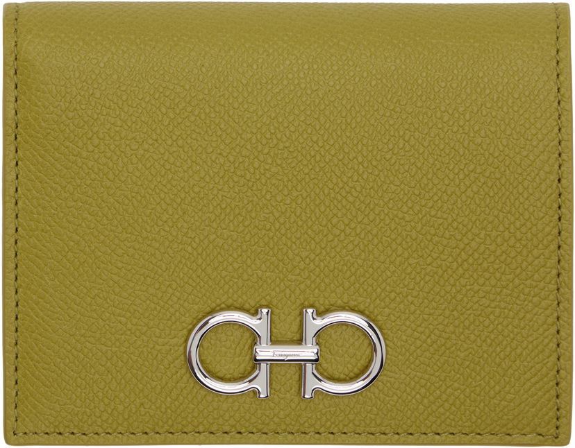 Lompakko FERRAGAMO Ferragamo Gancini Compact Wallet Vihreä | 785138
