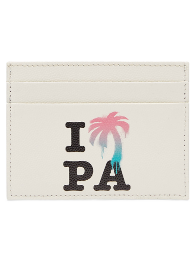 Lompakko Palm Angels I Love PA Card Holder Multi Valkoinen | PMND008S23LEA0010484