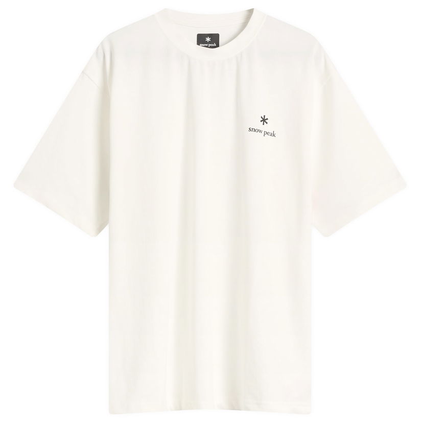 T-paita Snow Peak Snow Peak Logo T-Shirt, Size Small Valkoinen | NSD-TS-25AU003-OFW