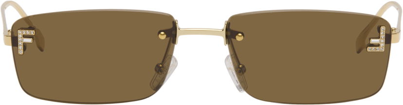 Aurinkolasit FENDI Fendi First Crystal Sunglasses Ruskea | FE4172US@5432E 840126860528