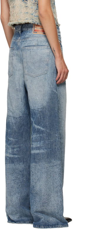 Jeans Diesel 1971 D-Sent 068ty Distressed Wide-Leg Jeans Sininen | A21489 068TY, 2