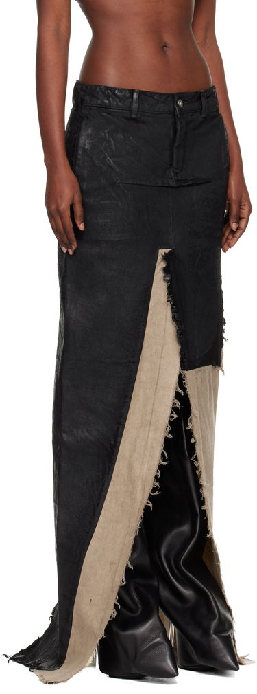 Hame Rick Owens Concordians Sliced Denim Maxi Skirt Monivärinen | RO02E4393 BMC921, 1