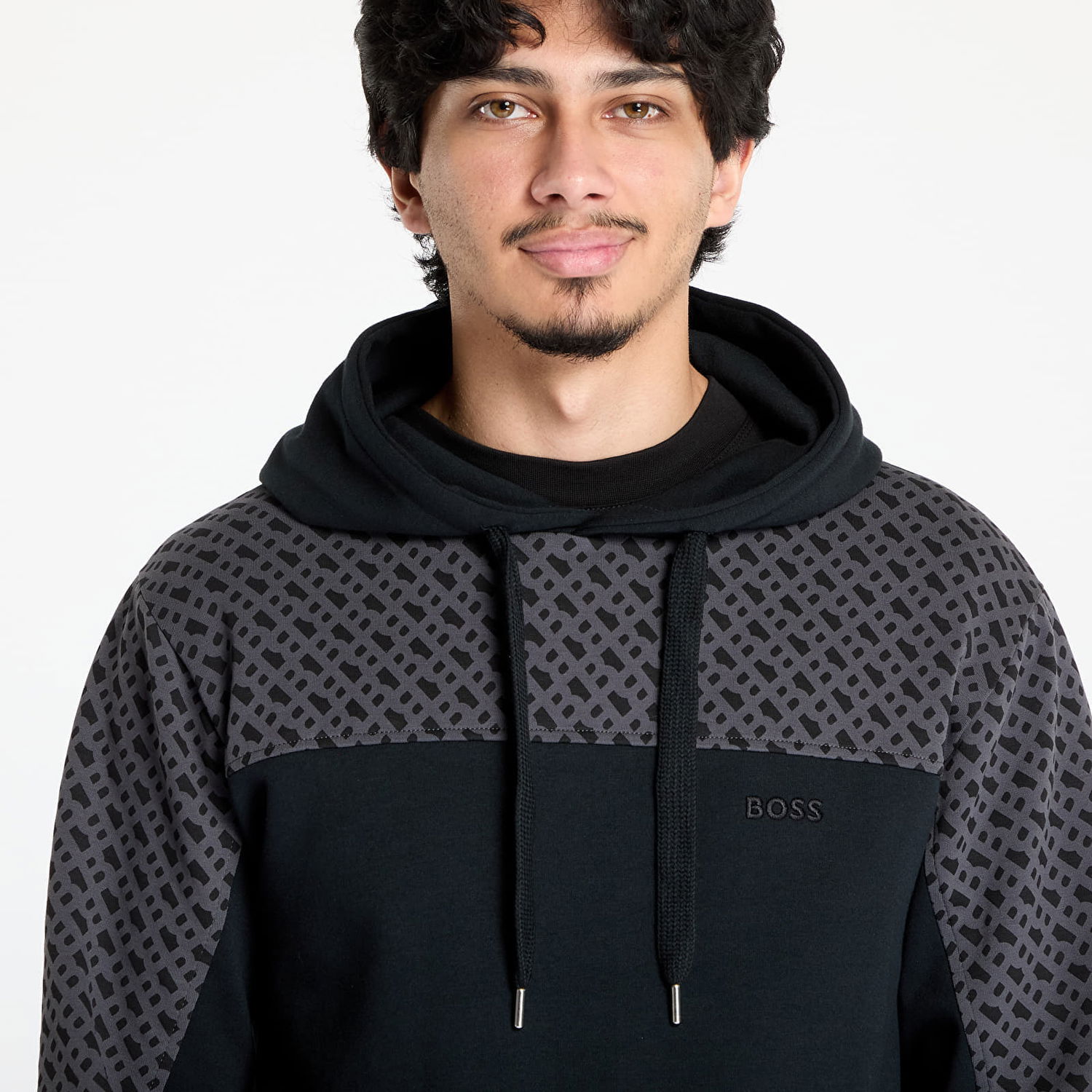 Huppari BOSS Hugo Boss Luke Hoodie Musta | 50540534-001, 1