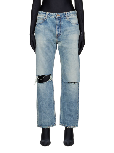 Jeans Balenciaga Buckle Jeans Turkoosi | 745149 TDW14