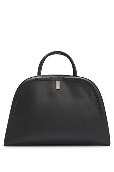 Käsilaukku BOSS Ariell Grained Leather Tote Bag with Detachable Strap Musta | 50547740