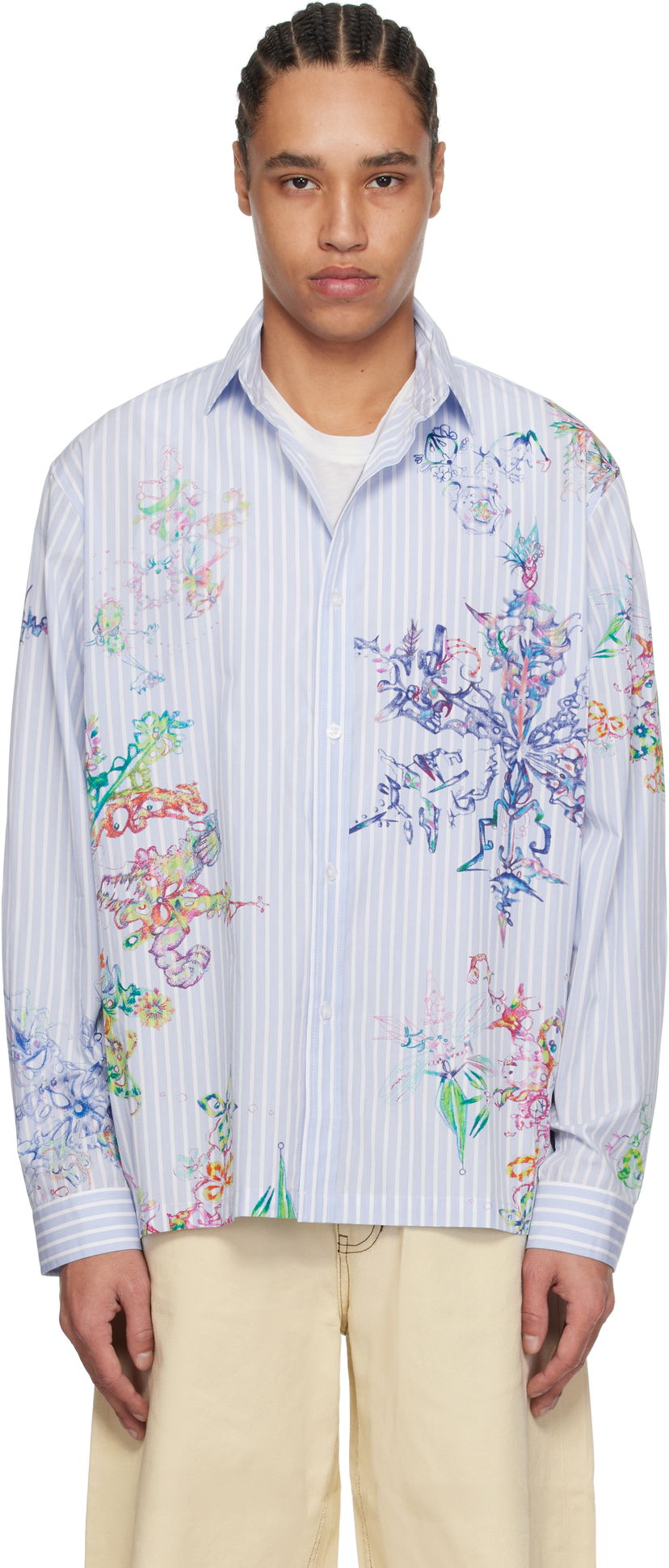 Paita Perks And Mini Perks and Mini Fractal Stripe Shirt Sininen | 3834