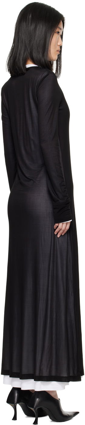 Mekko Helmut Lang Double Layer Maxi Dress Musta | 005HW605, 2