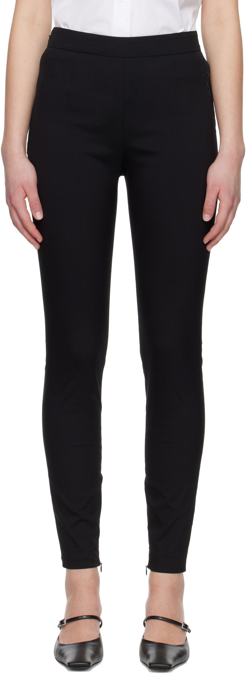 Leggingsit Marni Marni Stretch Poplin Symbol Trouser Leggings Musta | PAMA0571S0 UTC477