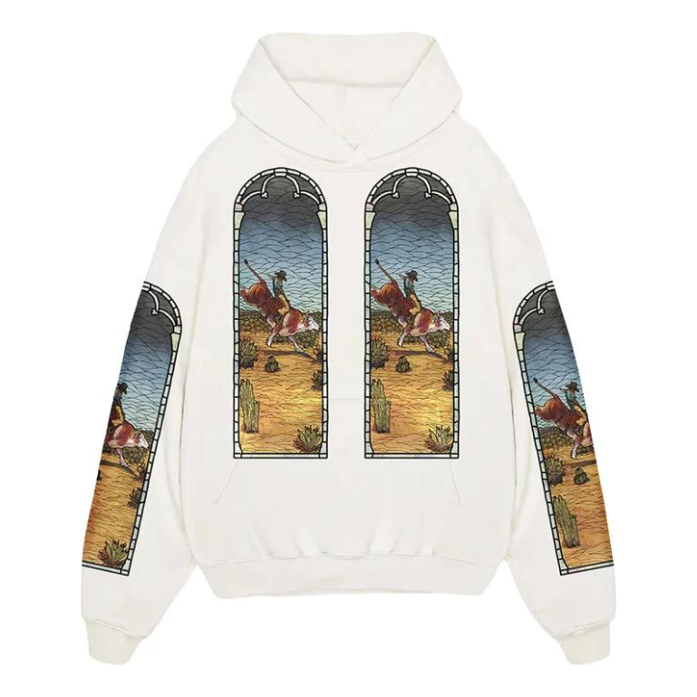 Huppari Who Decides War Who Decides War x EST Gee Stained Glass Print Hoodie Valkoinen | WDSG627