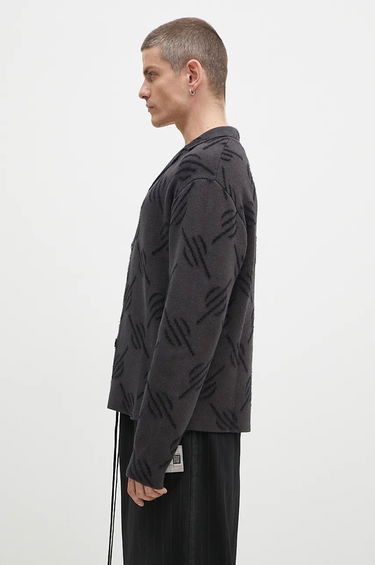 Villapaita DAILY PAPER Kirabo Monogram Cardigan Musta | 2421031, 1