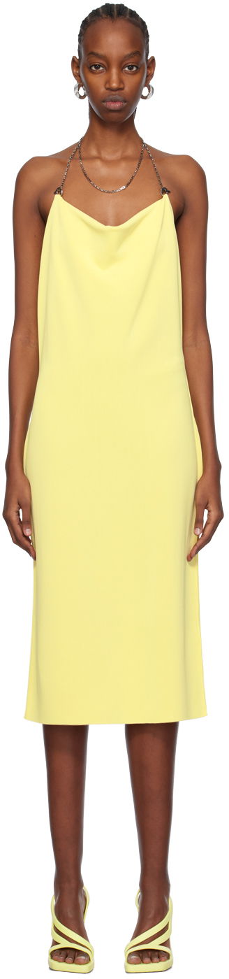 Mekko Bottega Veneta Chain Midi Dress Keltainen | 773543 V3O30