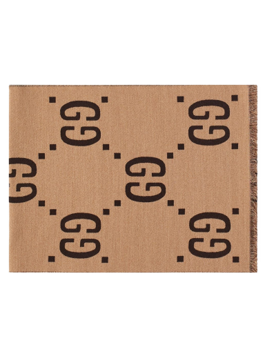 Huivi Gucci GG Jaquard Scarf Dark Brown Ruskea | 495592-4G350-2179