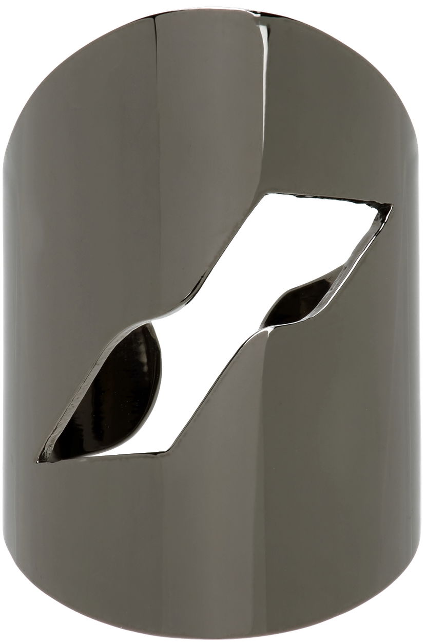 Sormus We11done Logo Motif Ring Metallinen | WD-AJ1-22-706-U-DG
