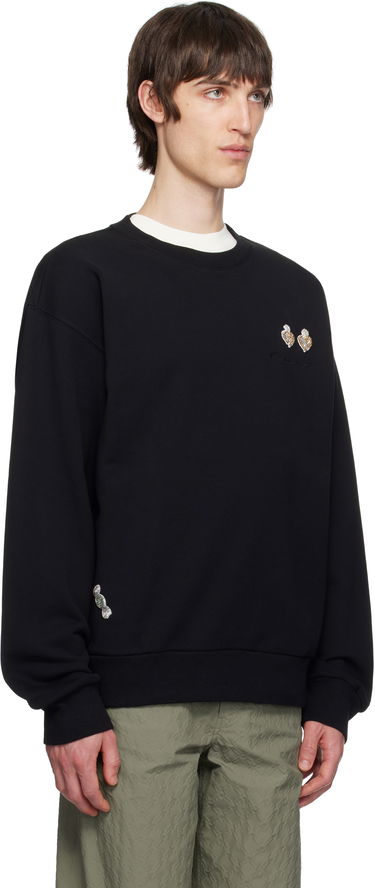 Villapaita Givenchy Givenchy Cotton Sweatshirt with Patches Musta | BMJ0LC3YQQ001, 1