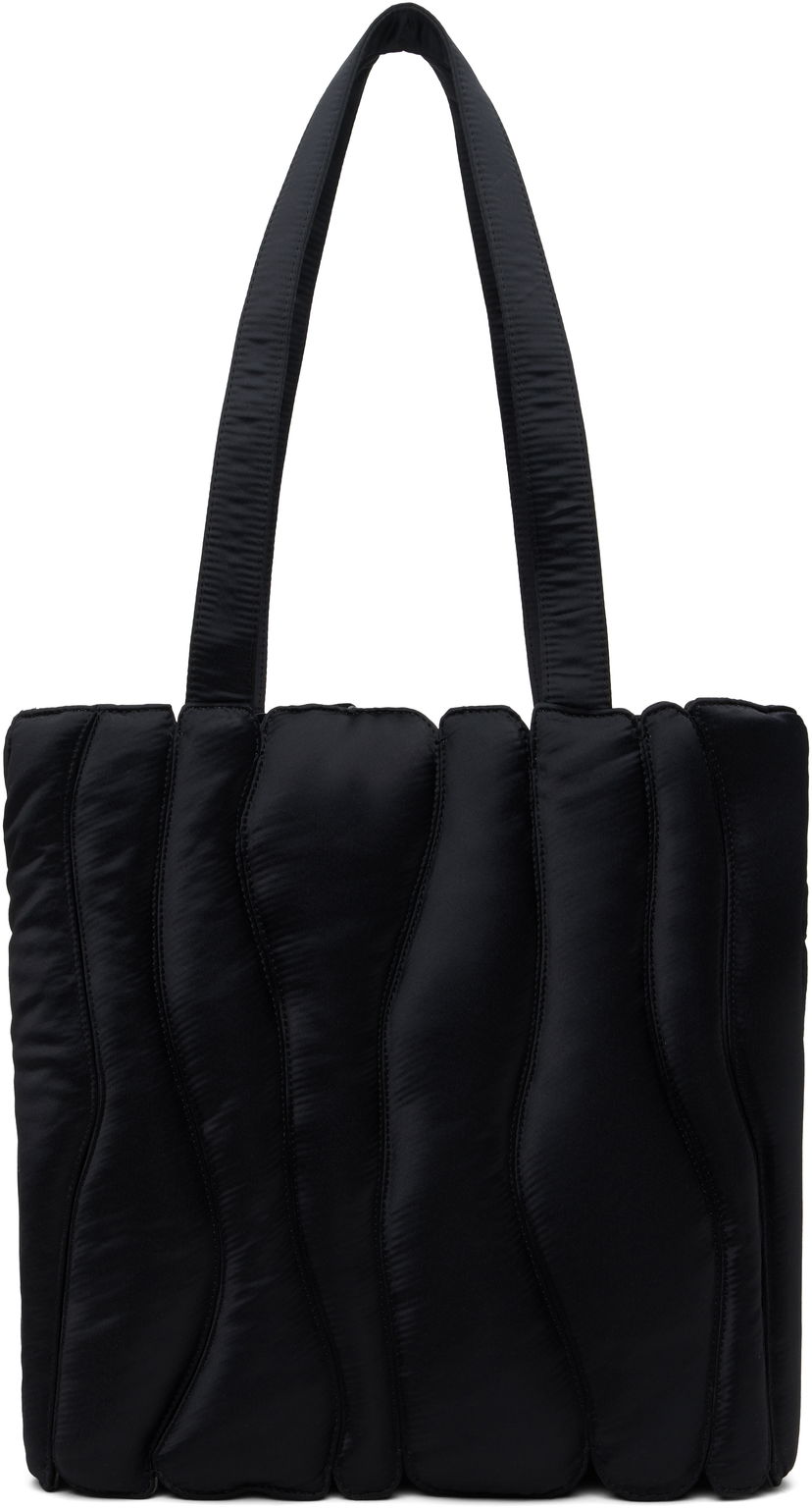 Kangaskassi Collina Strada Collina Strada Satin Caterpillar Tote Bag Musta | XX9024