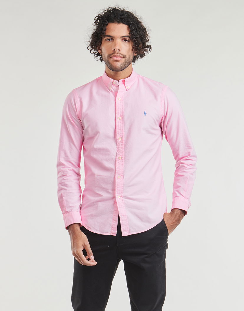 Paita Polo by Ralph Lauren Long Sleeve Shirt Vaaleanpunainen | 710804257027