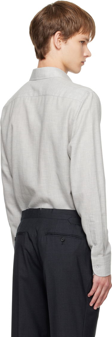 Paita Tom Ford TOM FORD Cashmere Melange Fluid Fit Shirt Harmaa | HRN001-FMC247, 2