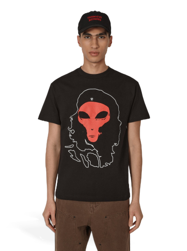 T-paita Pleasures Alien T-Shirt Musta | P22W057 BLACK