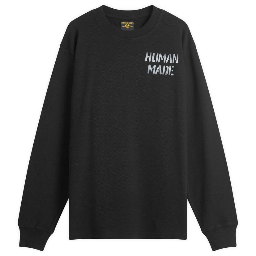 Villapaita Human Made Thermal Long Sleeve T-Shirt Musta | HM28CS006-BK