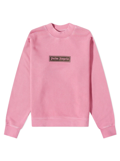 Huppari Palm Angels Box Logo Crew Sweat Vaaleanpunainen | PMBA062F22FLE0013210