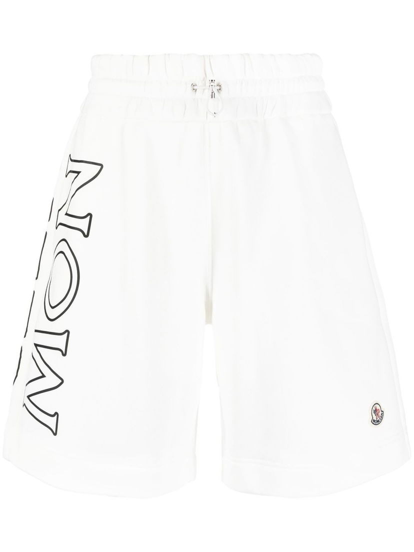 Shortsit Moncler Logo Print Toggle Shorts Valkoinen | H2 093 8H00018 809KX 034