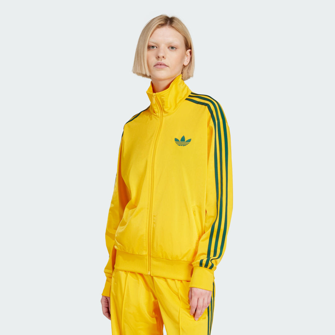 Verryttelypuku adidas Performance Classic Firebird Loose Track Jacket Keltainen | JP2300, 0