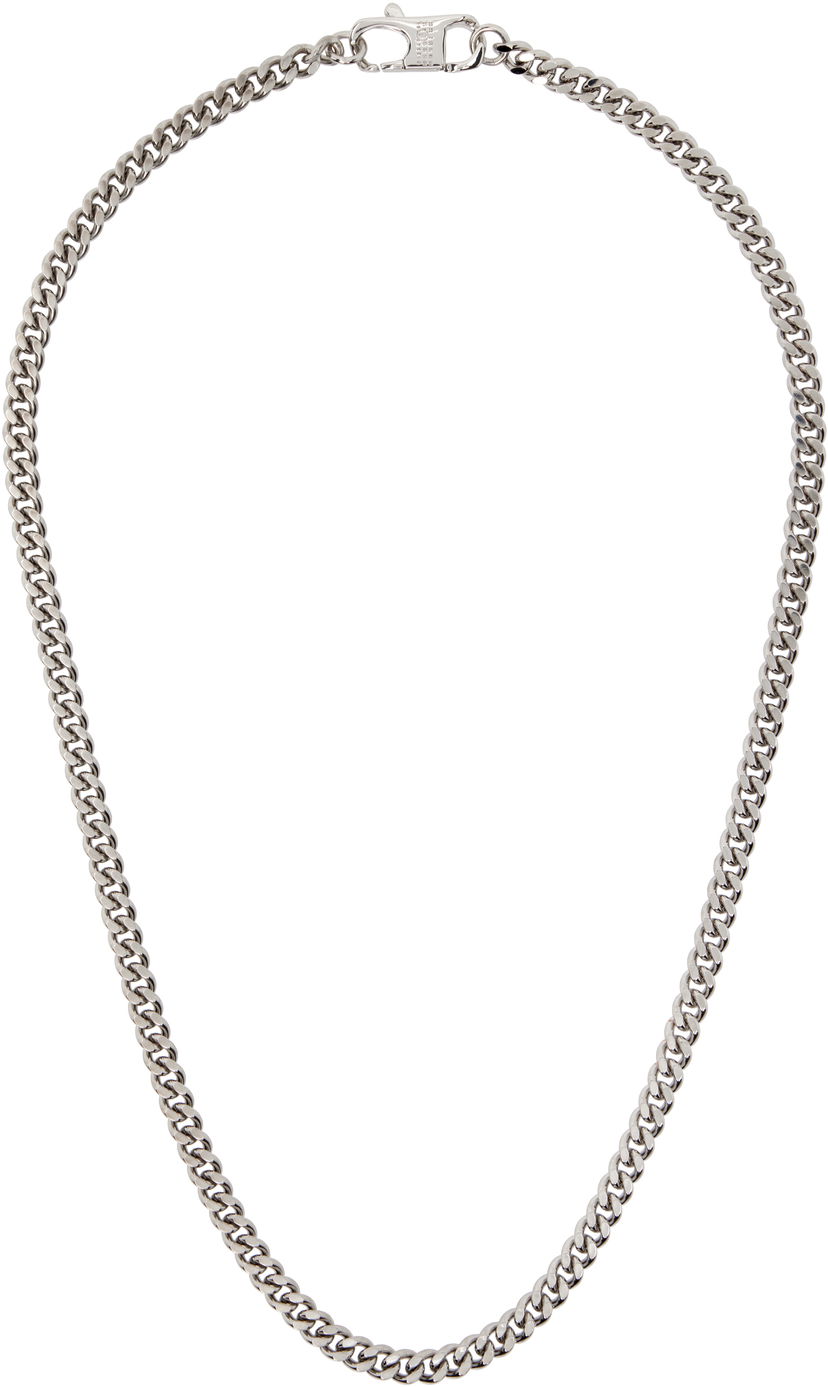 Kaulakoru Maison Margiela MM6 Maison Margiela Silver-Tone Curb Chain Necklace Metallinen | SM6UU0083 SV0235