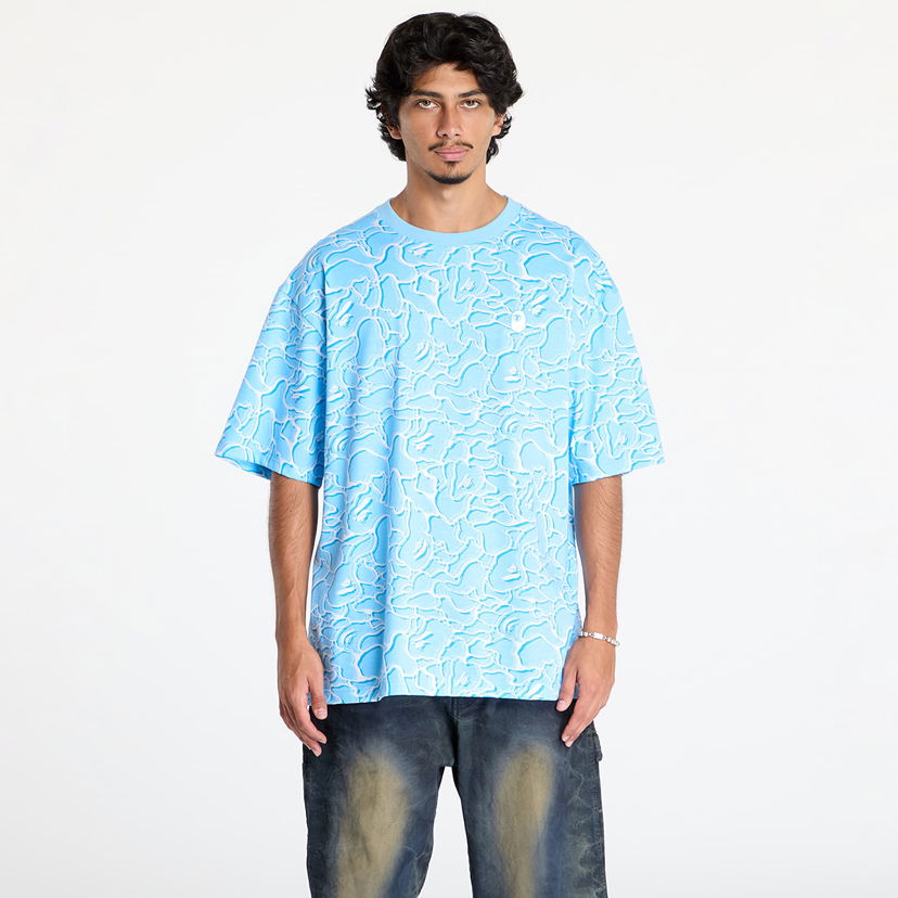 T-paita BAPE Abc Sea Surface Camo Relaxed Fit Tee Blue Sininen | 001CSK701002F BLU