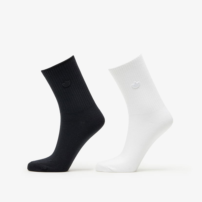 Sukat adidas Originals Premium Essentials Crew Sock 2-Pack White/ Black Monivärinen | IC8699