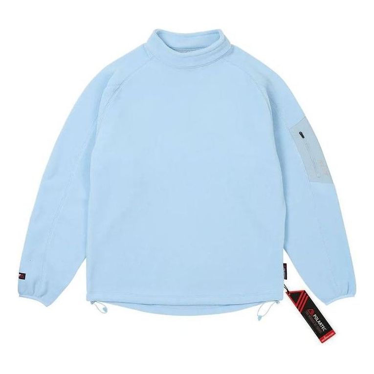 Huppari Palace Mock Neck Fleece Sweatshirt Sininen | P25CS164
