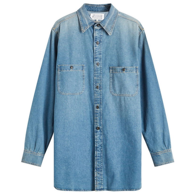 Paita Maison Margiela Denim Work Shirt Sininen | S50DT0042-S30815-966