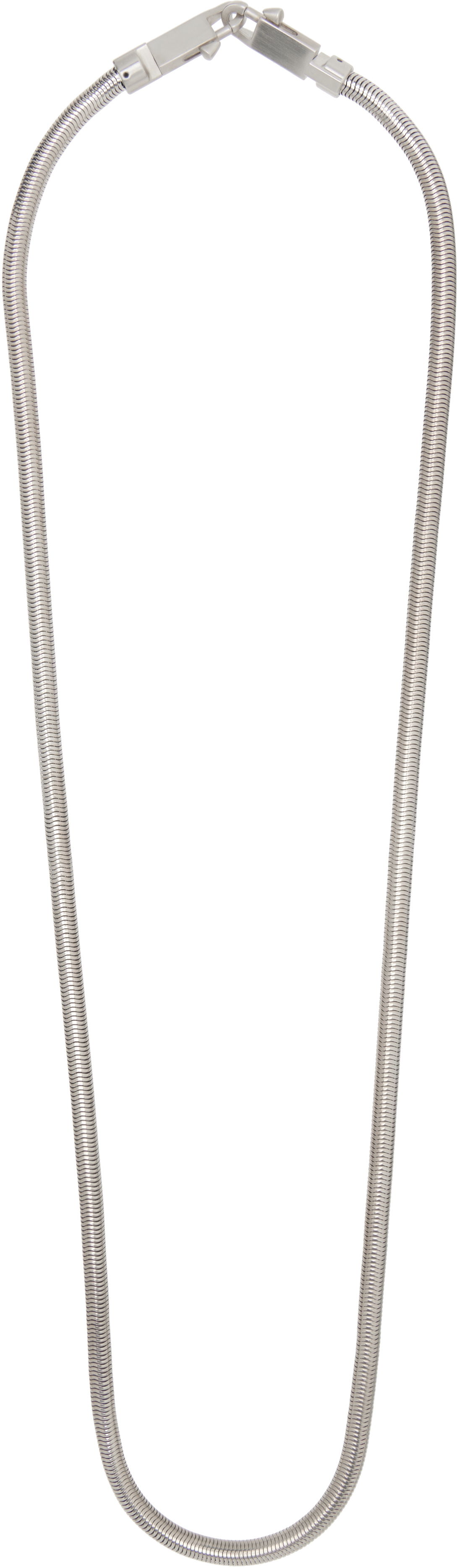Kaulakoru Rick Owens Rick Owens Snake Chain Crossbody Strap Metallinen | RA01E0699 MET, 0