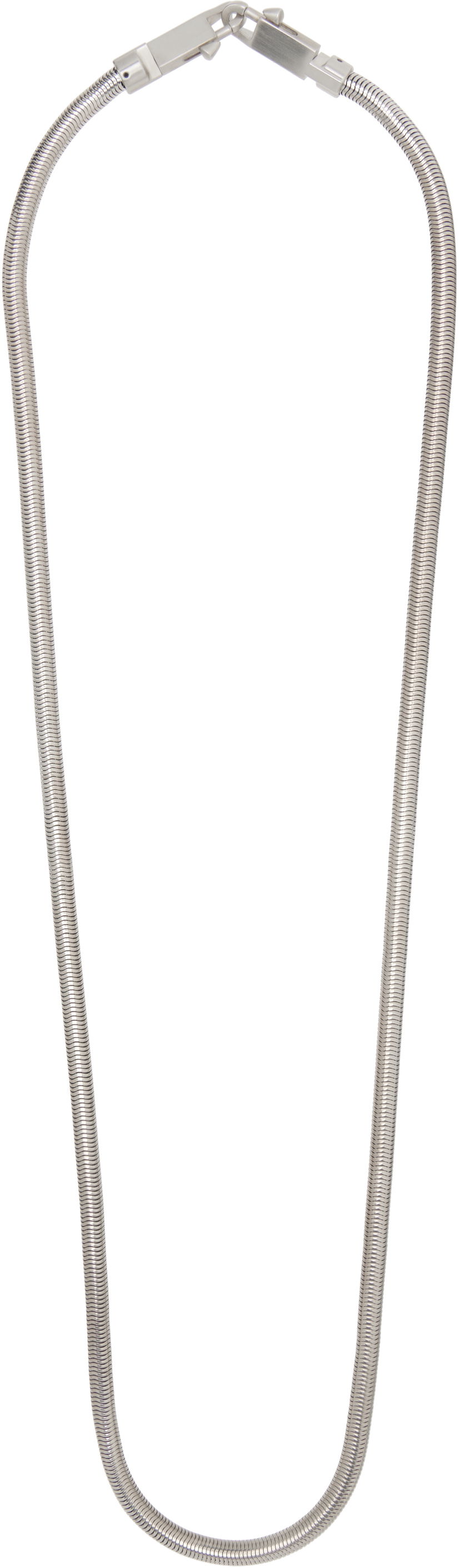 Kaulakoru Rick Owens Rick Owens Snake Chain Crossbody Strap Metallinen | RA01E0699 MET