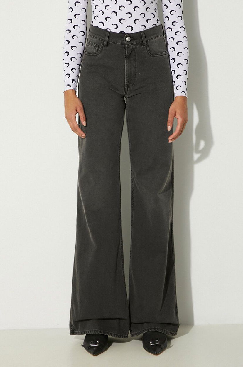 Jeans Coperni Wide Leg High-Waisted Denim Pants Harmaa | COPP95F2004