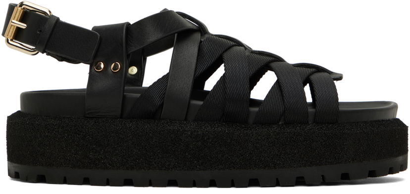 Mekko rag & bone rag & bone Park Platform Sandals Musta | WFF23SF0083H8