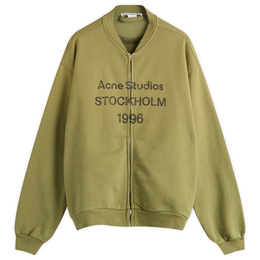 Bomber-takki Acne Studios Men's Fiah U Zip 1996 Bomber Jacket, Size Small Vihreä | CI0189-AB7