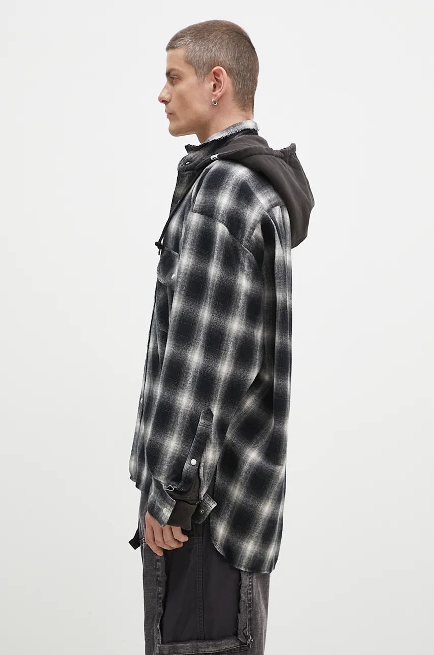 Huppari Maison MIHARA YASUHIRO Relaxed Fit Sweat Hoodie Musta | J13SH182, 1