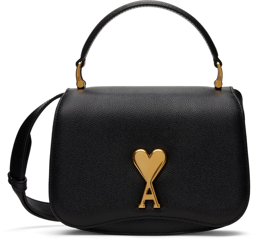 Käsilaukku AMI Mini Paris Bag Musta | ULL007.AL0036