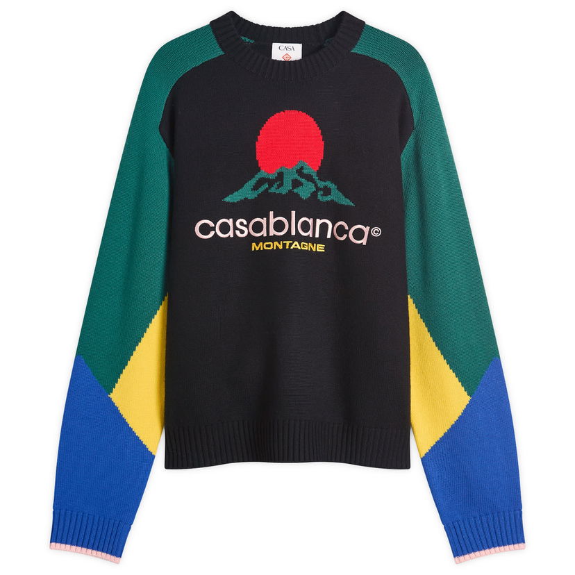Villapaita Casablanca Casablanca Intarsia Crew Knit, Size Large Monivärinen | MPF25-KW-1008-01