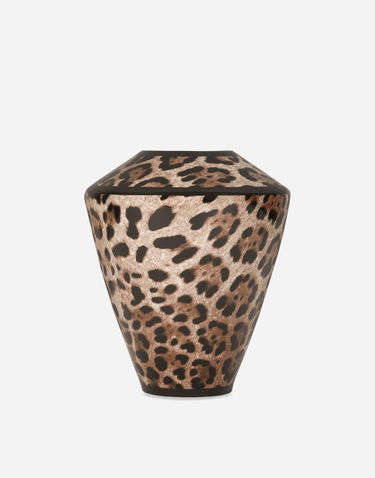 Kodin sisustus Dolce & Gabbana Small Amphora Porcelain Leopard Print Vase Monivärinen | TCC197TCAMWUL003, 3