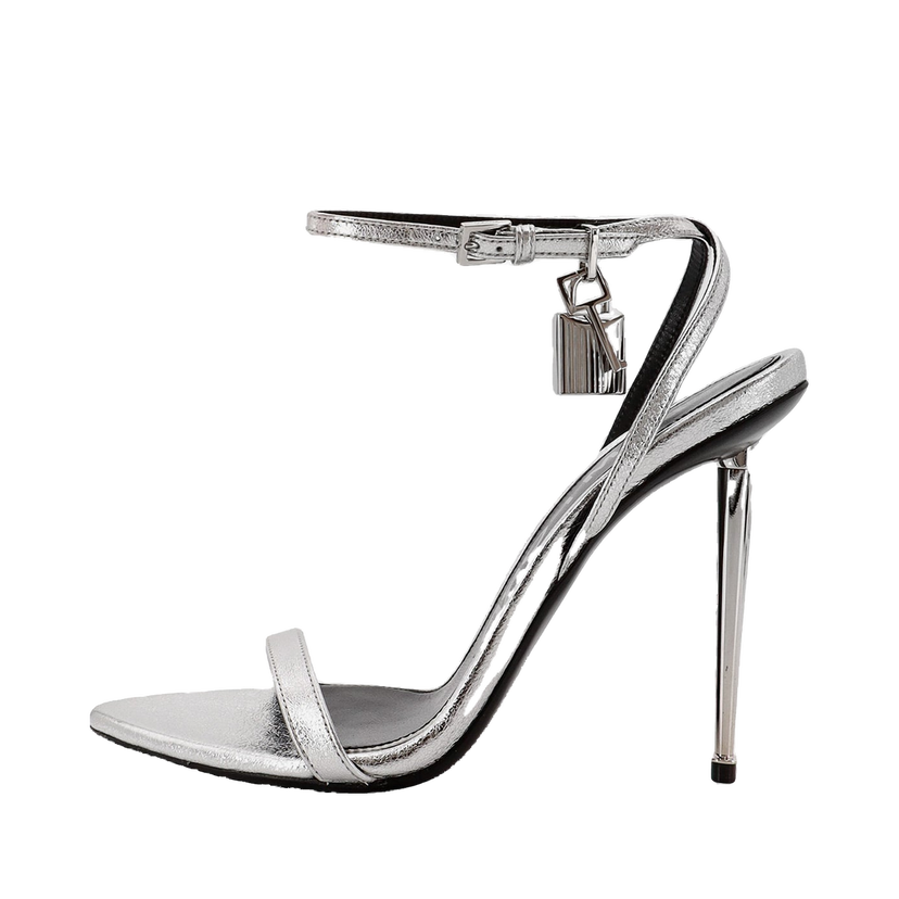 Tennarit ja kengät Tom Ford Metallic Leather Padlock Stiletto Sandals Metallinen | W2272LSP014S1G004